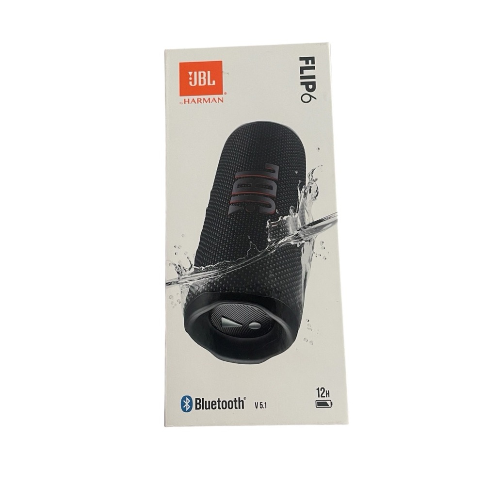 JBL Flip 6 Black Portable Speaker